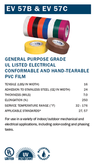 Shurtape EV 57 General Purpose Vinyl Electrical Tape-TapeMonster