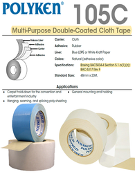 Polyken 105C - Multi-Purpose Double Coated Carpet Tape