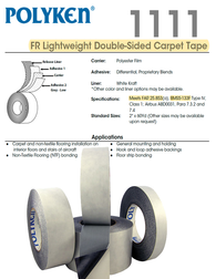 Polyken 1111 FR Lightweight Carpet Tape: Meets BMS5-133