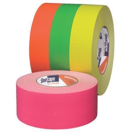 Shurtape PC 619 Fluorescent Pink Duct Tape - 48 mm Width x 55 m Length - 9  mil Thick - SHURTAPE 110500